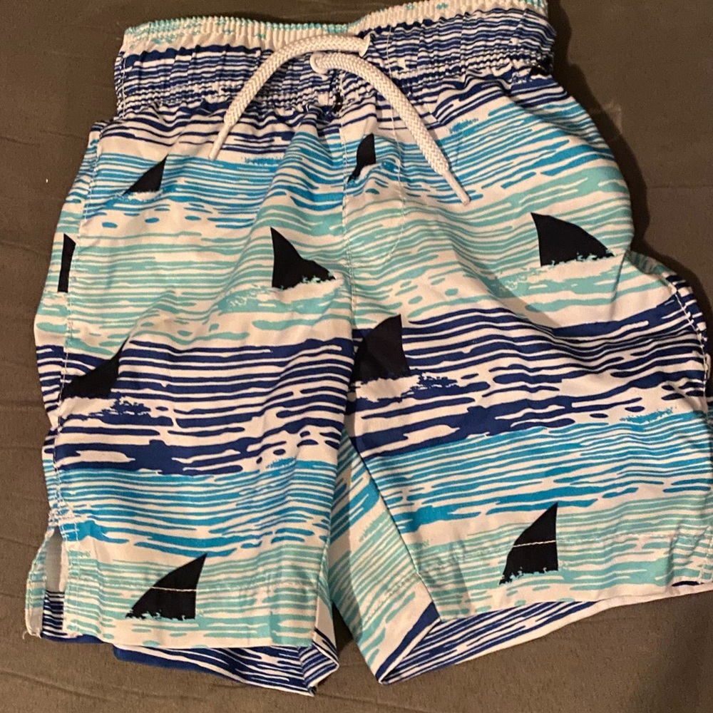 Size 4 Swim trunks shark print